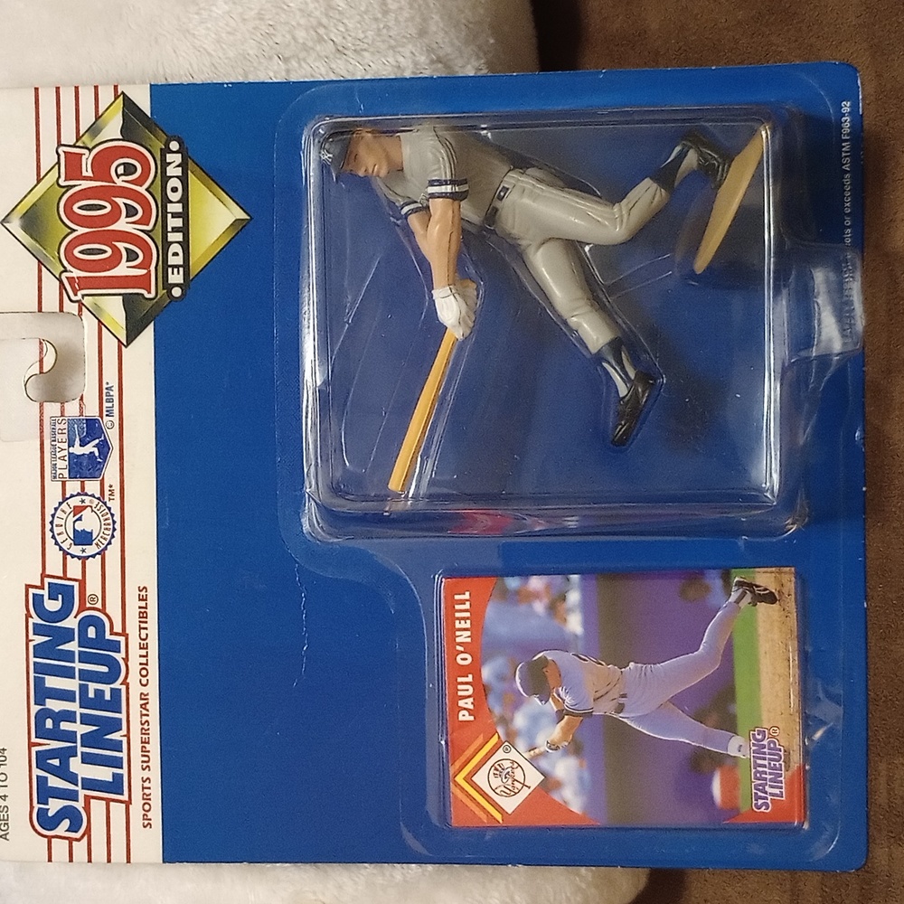 Vintage 1995 New York Yankee Paul O'Neill starting lineup collectible